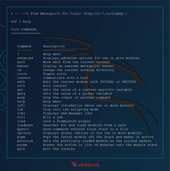 metasploit-help-command